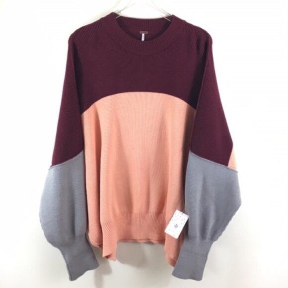Free People Easy Street Sweater Color Block - Picture 3 of 7
